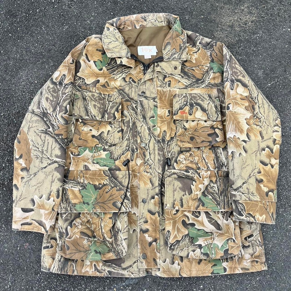 1990s vintage 10x Gortex Camo Rain Defender Jacket size XL